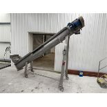 Butcher Boy Mobile elevating Screw conveyor, approx. length: 3.8m A ‘point of work’ risk