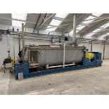 Komline Sanderson Twin Shaft Nara Paddle Dryer, model: NPD-8W-512, serial no. 199 (1998) with Tailor