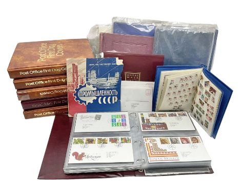 Great British and World stamps, including various Queen Elizabeth II first day covers many with printed addresses and special