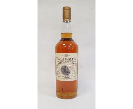 Bottle of Talisker Single Malt Scotch Whisky, aged 10 years, 1 litre
