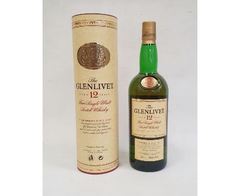 Bottle of Glenlivet Pure Single Malt Scotch Whisky 1 litre