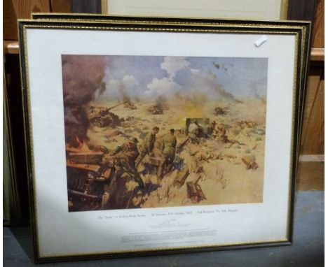 After Terence Cuneo&nbsp;
Colour print&nbsp;
"The Snipe or Kidney Ridge Action"&nbsp;and one further photograph&nbsp;(2)&nbsp
