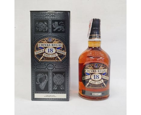 Bottle of Chivas Regal Rare Old Blended Scotch Whisky, not less than 18 years old, no'd HD3467 L, 1 litre