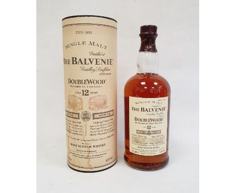Bottle of The Balvenie Distillery Double Wood Malt Scotch Whisky, aged 12 years, 1 litre