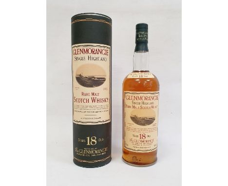 Bottle of Glenmorangie Single Highland Rare Malt Scotch Whisky 1 litre