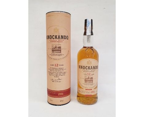 Bottle of Knockando Single Malt Scotch Whisky, aged 12 years, 70cl