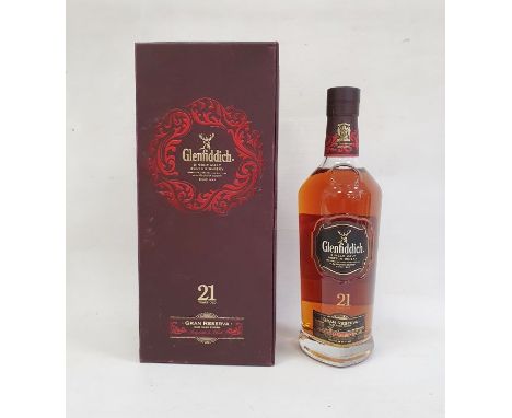 Bottle of Glenfiddich Gran Reserva Rum Cask Finish Single Malt Scotch Whisky, aged 21 years, 70cl