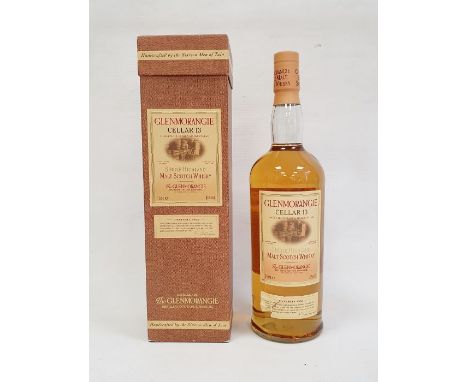 Bottle of Glenmorangie Cellar 13 Single Malt Scotch Whisky from a single cellar, 1 litre