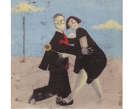 Angela SmythLimited edition colour print"A Time to Dance", signed and dated 14/50, 24.5cm square