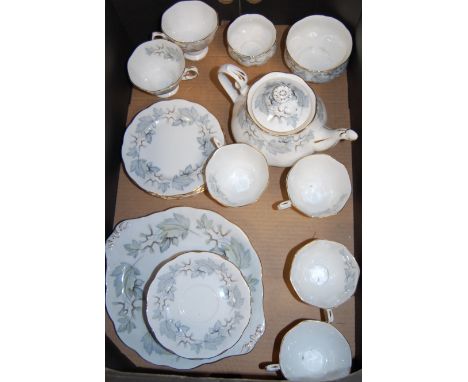 A Royal Albert part tea service in the Silver Maple pattern