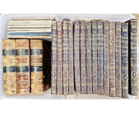 The Imperial Dictionary of Universal Biography , William Mackenzie (n.d.), engraved plates with tissue guards, red pictorial 