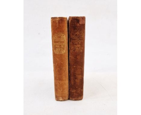 "The Naturalist's Library", vol 10 'Mammalia Dogs' and vol 9 'Mammalia Dogs', vol 10 has been rebacked, contemporary cloth la