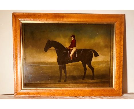 ****** ITEM LOCATION BISHTON HALL**********A 20th Century reverse painting on glass after the 18th Century original mark. 