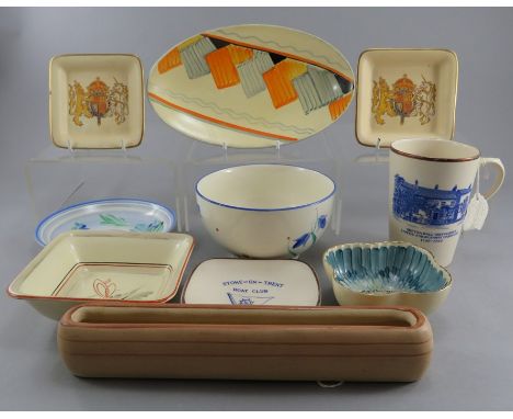 ****** ITEM LOCATION BISHTON HALL**********A mixed group of early twentieth century art deco period Grays Pottery wares c. 19