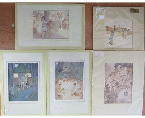 ****** ITEM LOCATION BISHTON HALL**********Collection of Kate Greenaway and Mabel Lucie Atwell prints, c.1895-1920. To includ