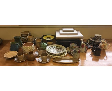 Poole Pottery, a stoneware jug and sundry part services