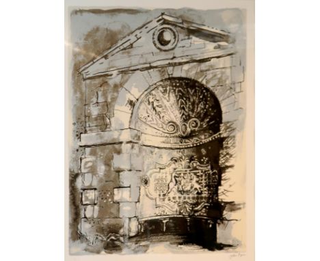 John Piper (British 1903-1992)/The Pebble Alcove, Stowe/limited edition print 1/70/screenprint, 61cm x 45cm/Provenance: Marlb