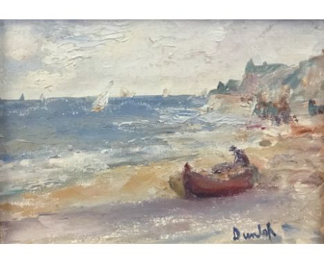 Ronald Ossory Dunlop RA (Irish 1894-1973)/Dinghy on a Beach/signed/oil on board, 16cm x 23cm CONDITION REPORT: ARR Artist's R