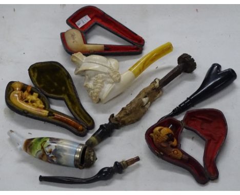Meerschaum pipe, continental pipe, etc.