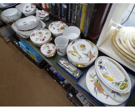 Royal Worcester "Evesham" pattern casserole dishes, souffle dishes, etc.