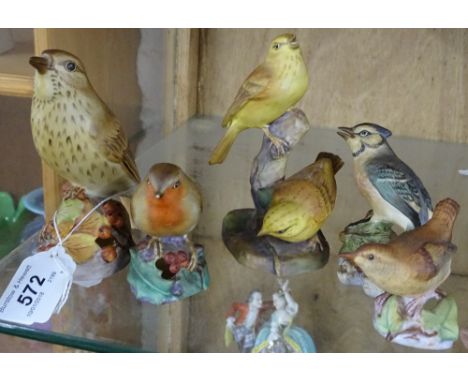 5 Royal Worcester bird figures.