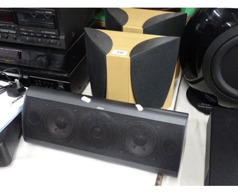 Pair of Jamo and a Jamo central speaker.