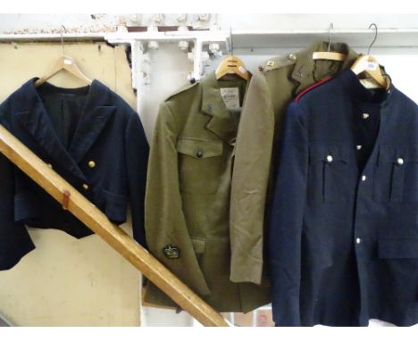 2 Khaki Army uniforms, 2 Naval navy blue jackets.