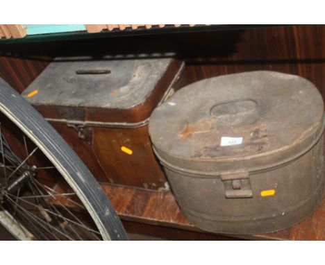 TWO VINTAGE HAT BOXES