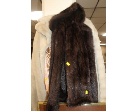 TWO VINTAGE FUR COATS