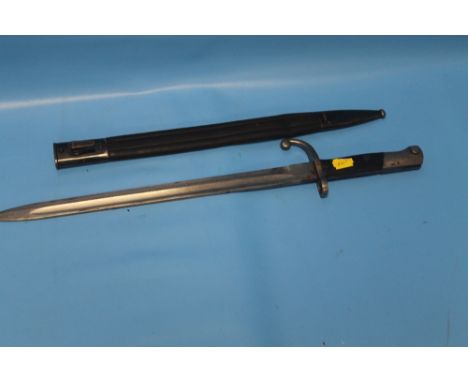 A BAYONET AND SCABBARD 