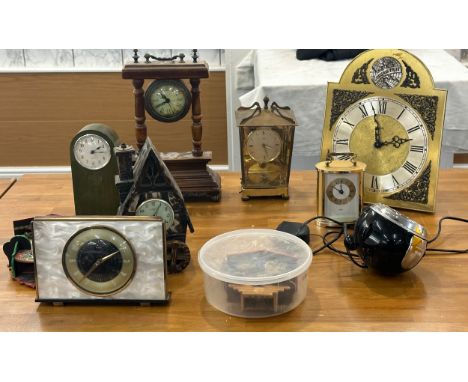 Selection of vintage clock spares and repairs 