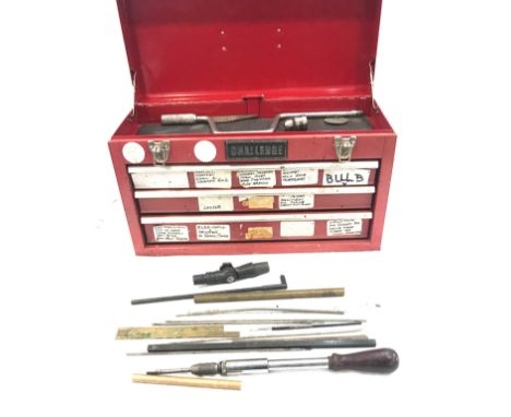 Challange tool box and a selection of assorted tools 