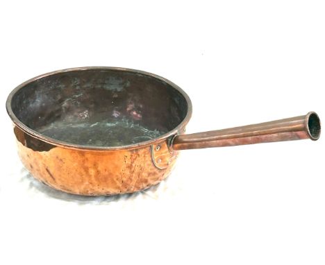 Large vintage Wilkinson copper pan , approximate measurements Height 5 inches , diameter 13.5 inches, 