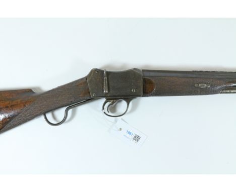 Unusual Swinburn Henry 577/.450 sporting rifle signed 'George Armstrong Cradock No.836' for the Natal market, 82cm (32.25") r