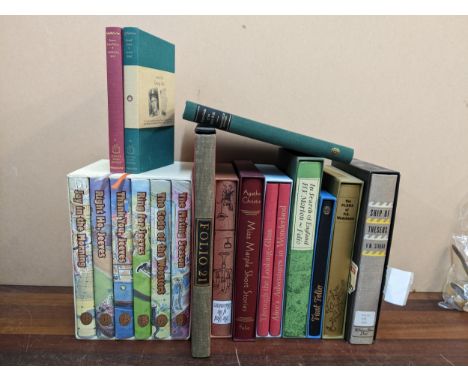 A group of Folio Society books and others to include Through the Looking Glass and Alice's Adventures in Wonderland two volum