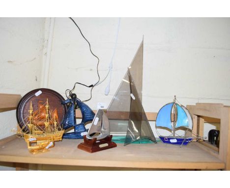 COLLECTION OF VARIOUS MODEL BOATS