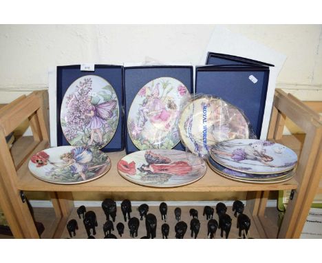 COLLECTION OF MODERN ROYAL WORCESTER FLOWER FAIRIES DECORATIVE PLATES