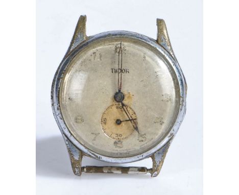 Tudor gentleman's stainless steel wristwatch, the signed silver dial with Arabic numerals and subsidiary seconds dial at the 