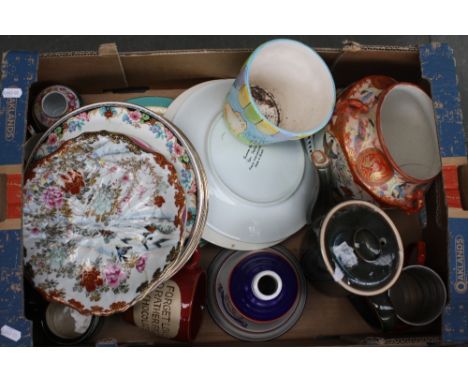 A quantity of ceramics tyo include J & G Meakin and Denby