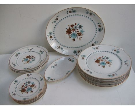 A Royal Staffordshire Heirloom Ironstone, J & G Meakin part dinner service of floral and gilt design to include bowls, vegeta