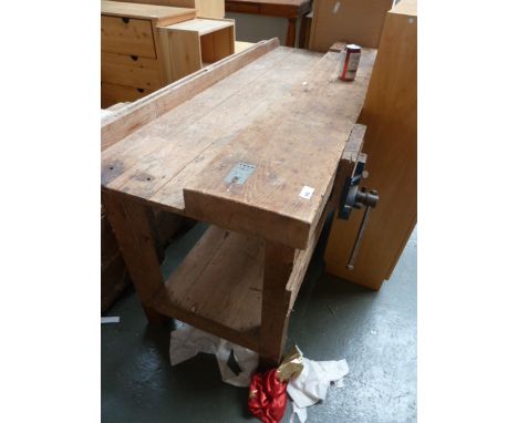 A Woden vintage work bench