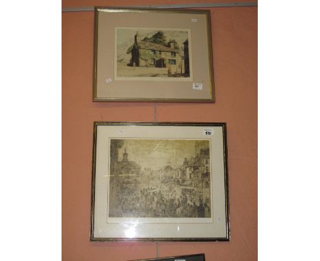 Lorna Cassidy, 'March, Highwickham', limited edition uncoloured etching no.: 27 of 30, signed in pencil by the artist, Hogart