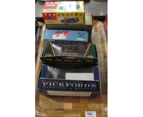Two trays of assorted Corgi, and other die cast model vehicles to include: Corgi 24ct gold plated 50th Anniversary Austin Min