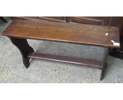 Mid 20th Century stained rectangular bench.