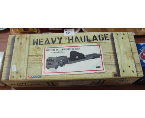 Corgi heavy haulage limited edition scale 1-50 Volvo F88 3 axle low loader and load, Hoveringham Gravels in orginal box.