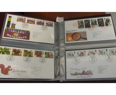 Great Britain First Day Covers 1992 to 2001 in two Royal Mail FDC albums.