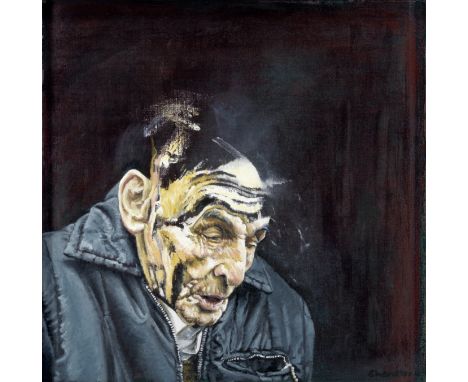 Clare Noel Shenstone (British, born 1948)The Speaker Looking Down signed 'Shenstone' (lower right)oil on canvas51 x 51cm (20 