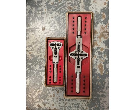 Two boxed watchmaking tools