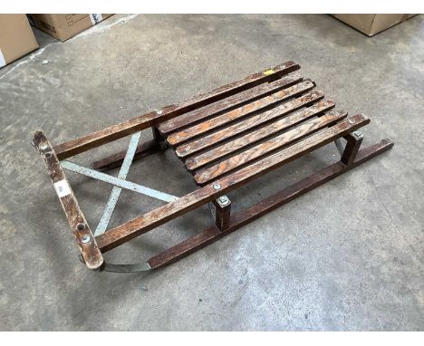Vintage kids wooden sledge