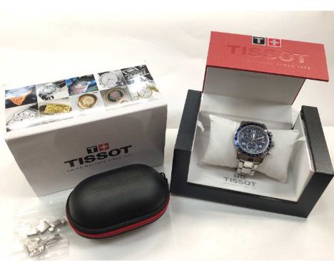 Gentlemen's Tissot Chronograph stainless steel wristwatch, boxed with papersThe watch is not currently running.